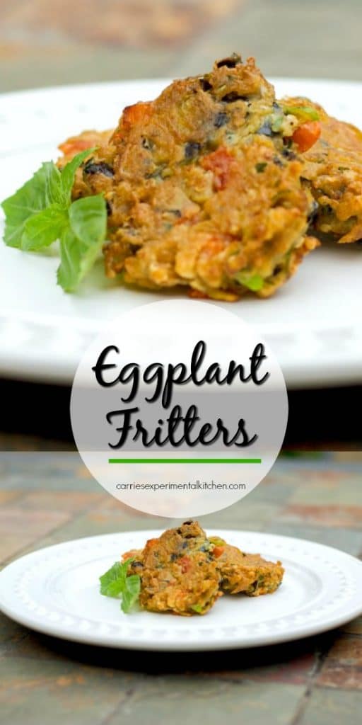 Learn how to make this tasty Greek style side dish for Eggplant Fritters with grated eggplant, garlic, basil, tomatoes and scallions.