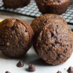 Triple Chocolate Zucchini Muffins