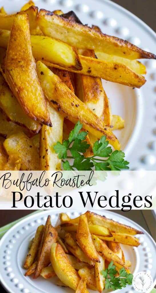 Buffalo Roasted Potato Wedges | Carrie’s Experimental Kitchen