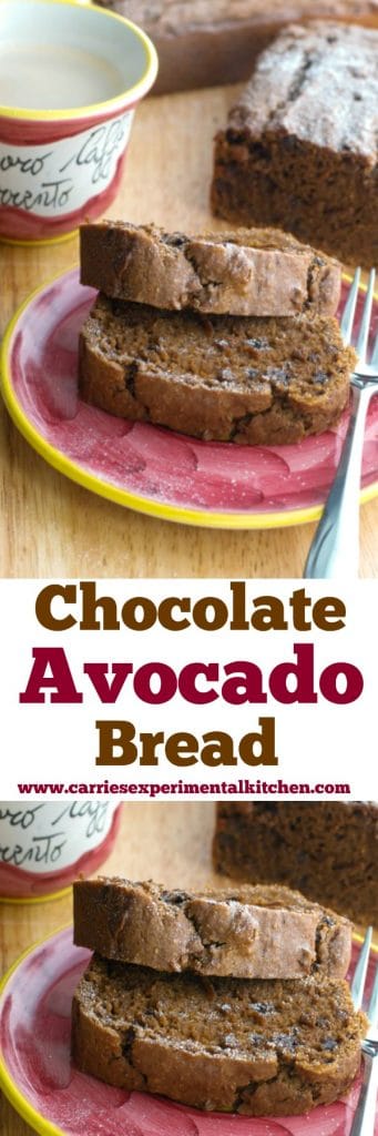 Chocolate Avocado Bread collage photo
