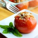 Gab's Caprese Shrimp Stuffed Tomatoes