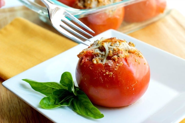 Gab's Caprese Shrimp Stuffed Tomatoes