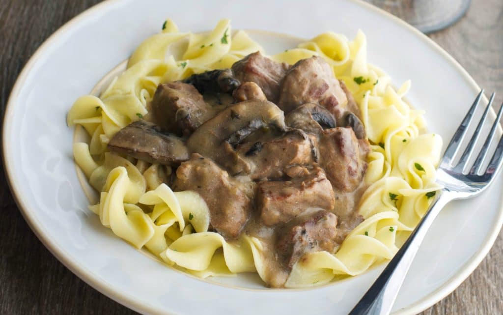 Slow Cooker Beef Stroganoff