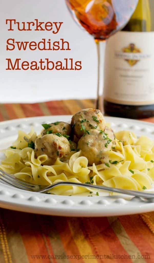  Turkey Swedish Meatballs are delicious small meatballs in a creamy sauce. Eat them on their own or place on top of noodles or rice. 