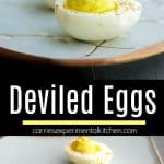 These spicy Deviled Eggs made with wasabi paste and horseradish are sure please those that love a little heat in their food.