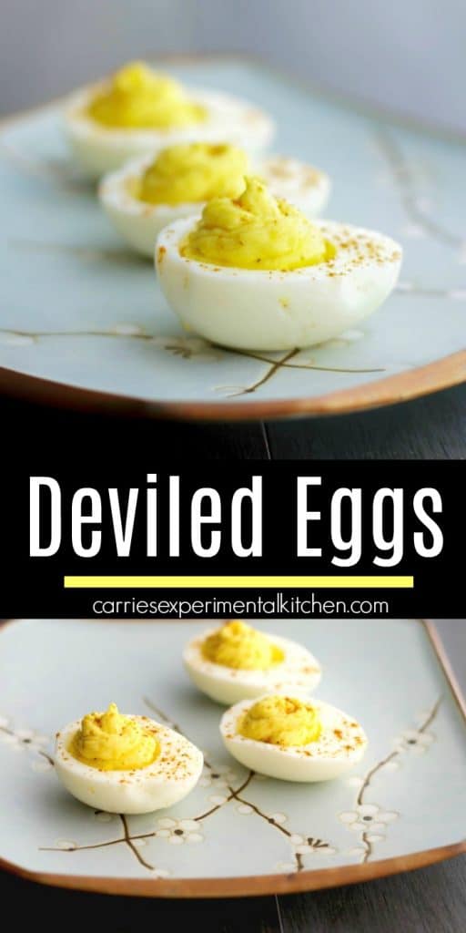 These spicy Deviled Eggs made with wasabi paste and horseradish are sure please those that love a little heat in their food. 