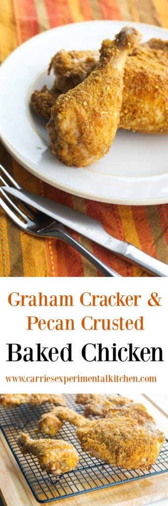 A little sweet. A little nutty. Four ingredients are all you need to make this tasty Graham Cracker & Pecan Baked Chicken.