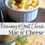 Macaroni and Cheese just took on a new level of maturity with this creamy version of Rosemary & Goat Cheese Mac n' Cheese.