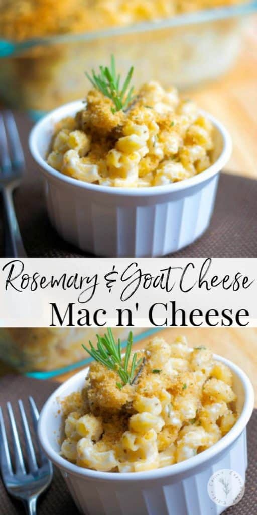 Macaroni and Cheese just took on a new level of maturity with this creamy version of Rosemary & Goat Cheese Mac n' Cheese.