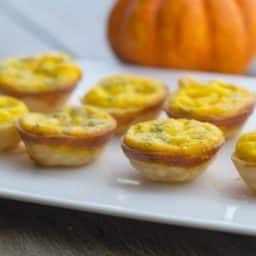 Pumpkin Brie Mini Quiche