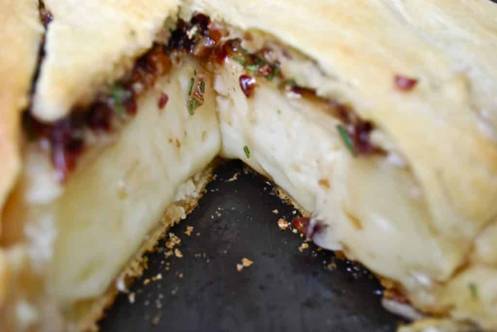 Baked Brie with Dried Cherries