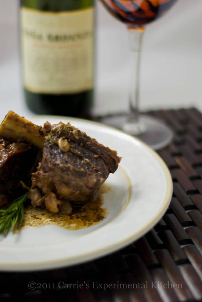 Beef short ribs on a plate