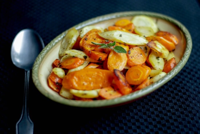 Butter Roasted Carrots & Parsnips with Oregano