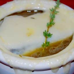 French Onion Soup in crock