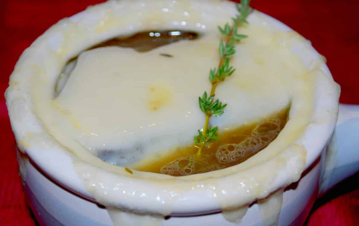 French Onion Soup in crock
