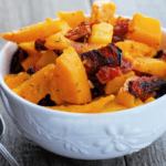 A close up of roasted squash