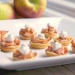 Spiked Mini Apple Tarts with Cinnamon Whipped Cream