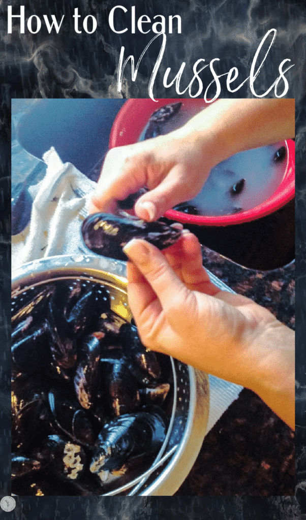 How to clean and prepare mussels. 