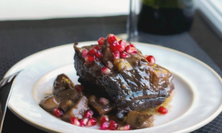 Pomegranate Cabernet Braised Short Ribs