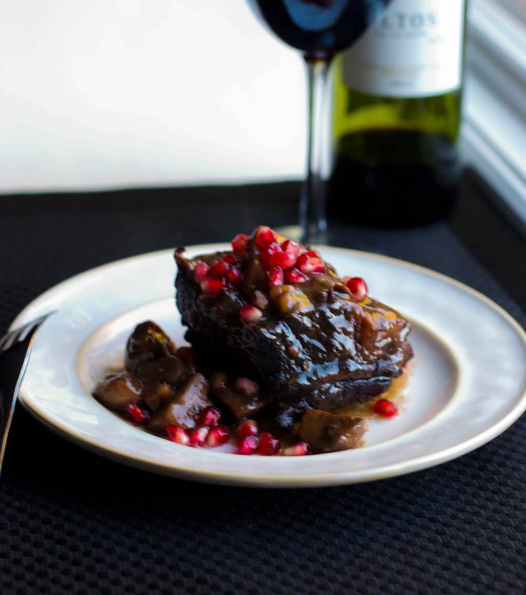 Pomegranate Cabernet Braised Short Ribs