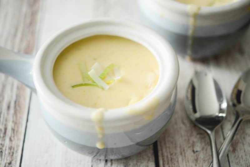 Cheddar Jack Potato Leek Soup | Carrie's Experimental Kitchen