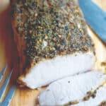 Herbs de Provence Encrusted Pork Loin is a must try for Sunday dinner or holiday gatherings. Tastes great with chicken and fish too!