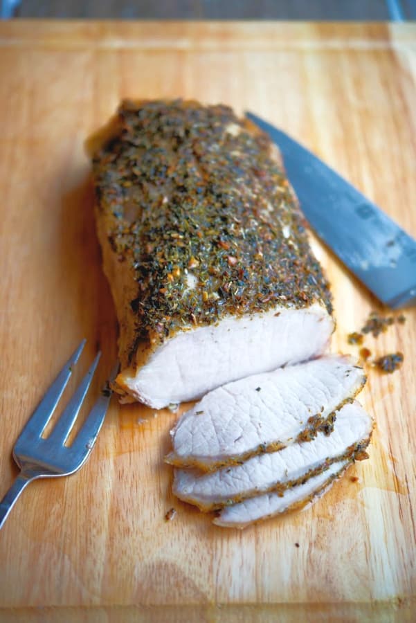 Herbs de Provence Encrusted Pork Loin 