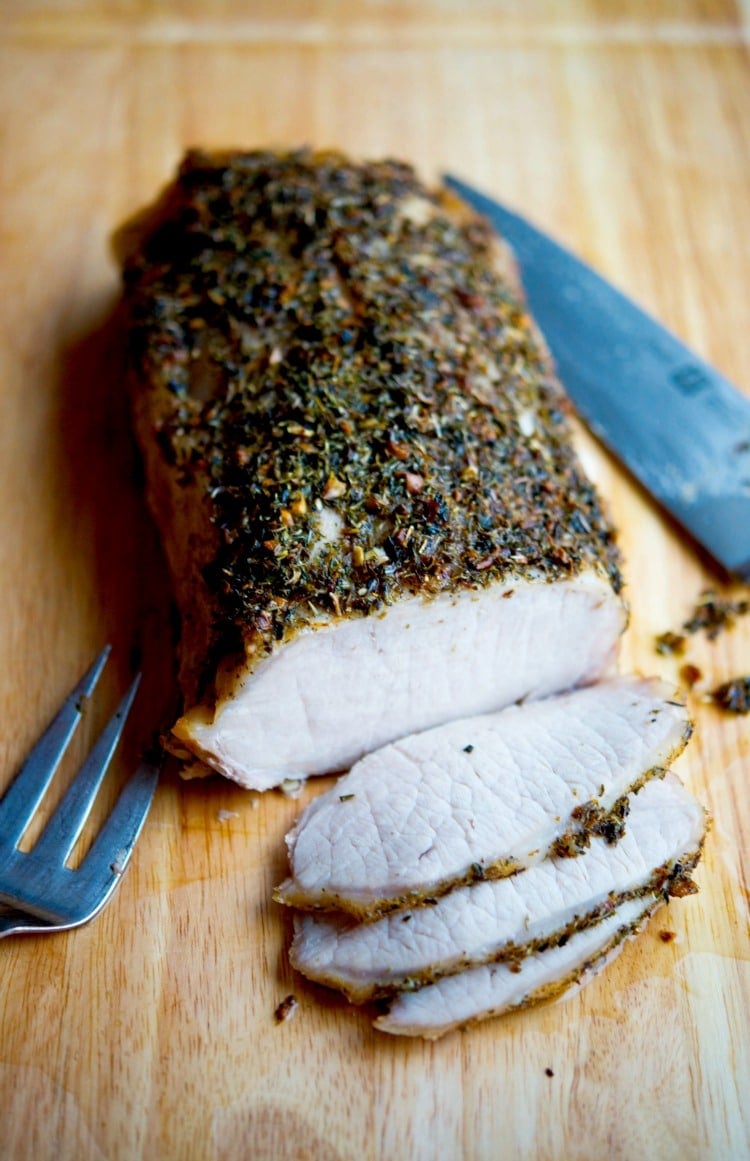 Herbs de Provence Encrusted Pork Loin