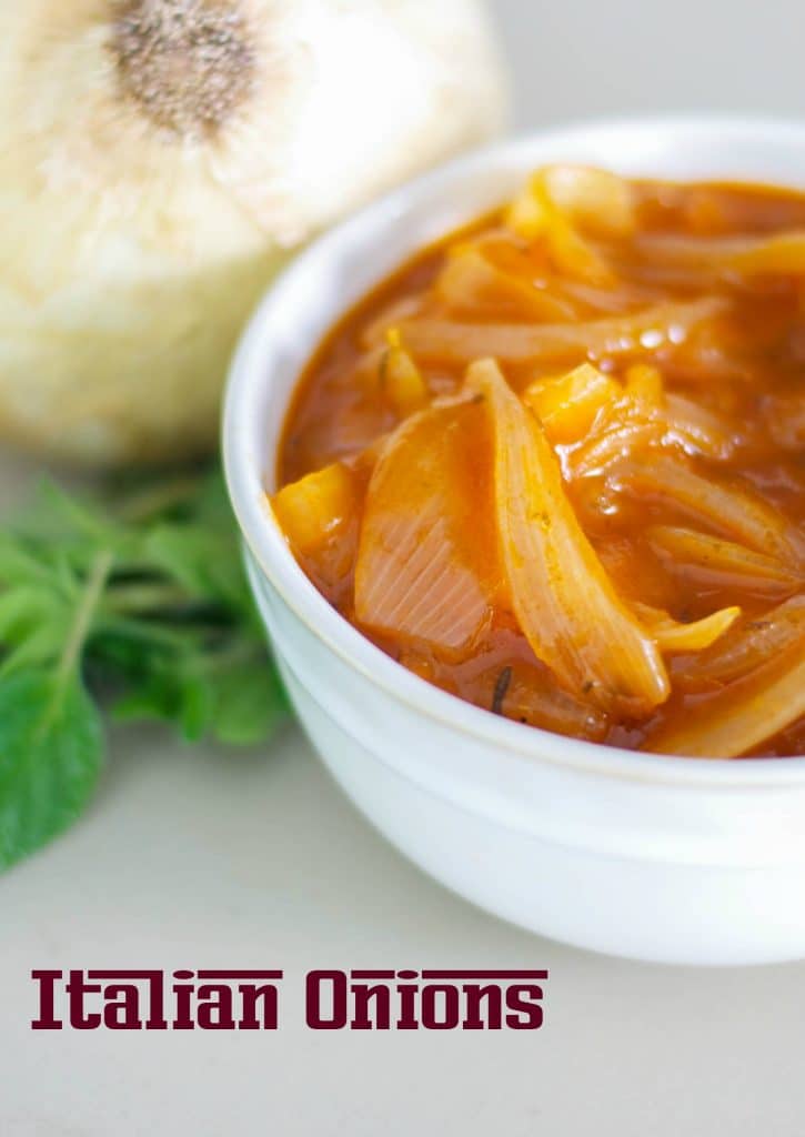 A close up of Italian Onions in a bowl. 