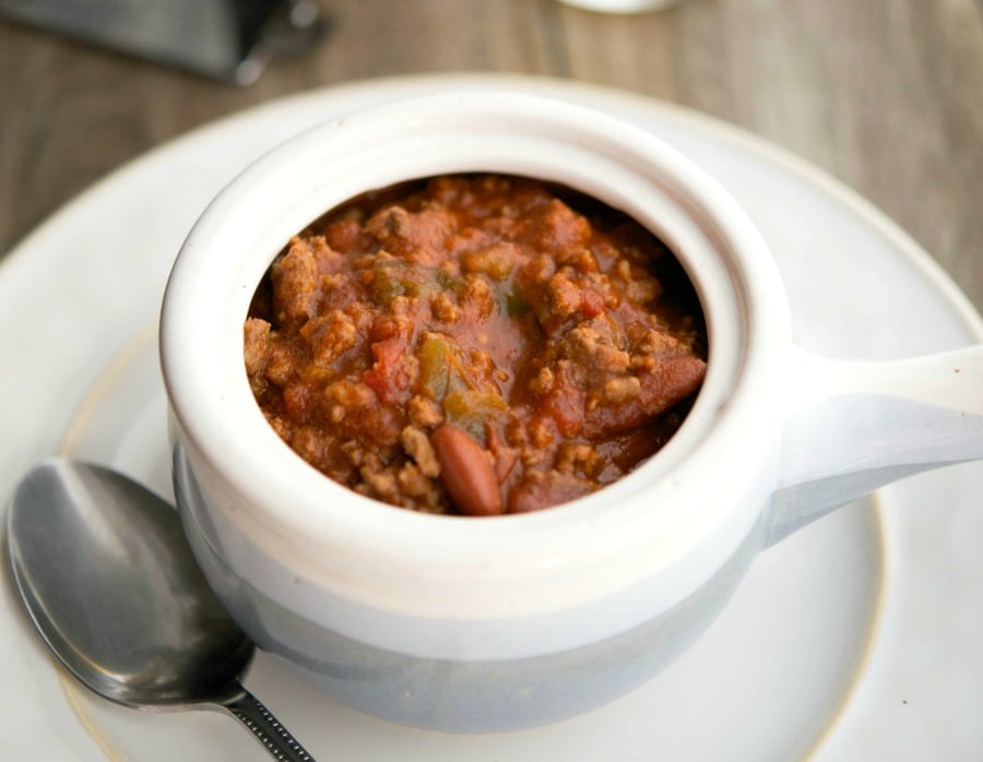 Slow Cooler Italian Beer & Beef Chili