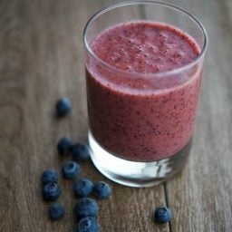 Blueberry, Peach & Banana Smoothie