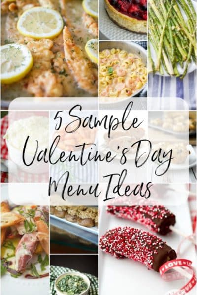 5 Sample Valentines Day menu ideas