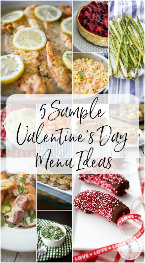 Valentines Day menu ideas