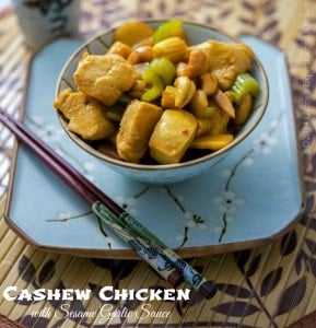 Cashew Chicken with Sesame Garlic Sauce