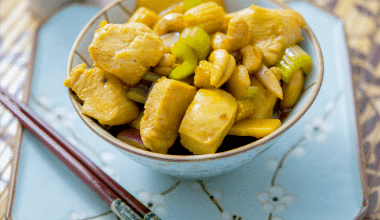 Cashew Chicken with Sesame Garlic Sauce