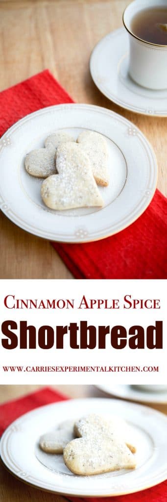 Cinnamon Apple Spice tea leaves add a Autumnal twist to your favorite shortbread cookie.