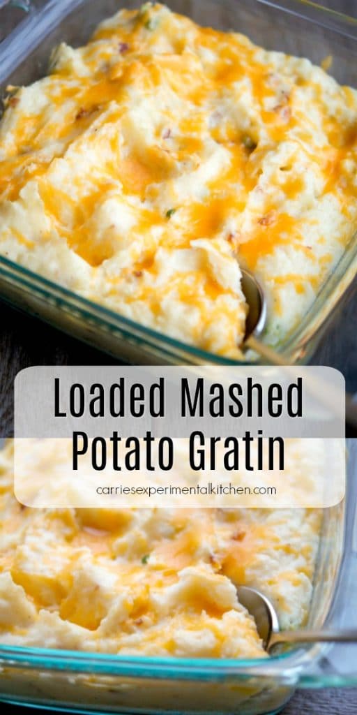 Loaded Mashed Potato Gratin collage