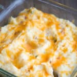This Loaded Mashed Potato Gratin made with crispy bacon, sour cream and cheese makes the perfect side dish.