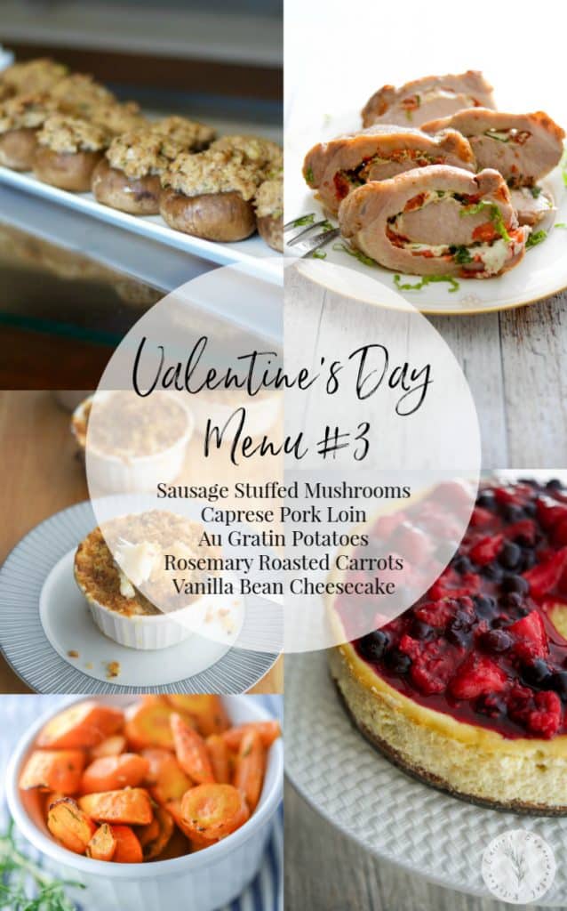 Valentines Day menu #3