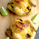 tarragon and lime cornish game hens
