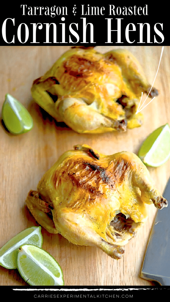 tarragon and lime cornish game hens
