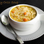 Turkey Orzo Soup in a bowl.