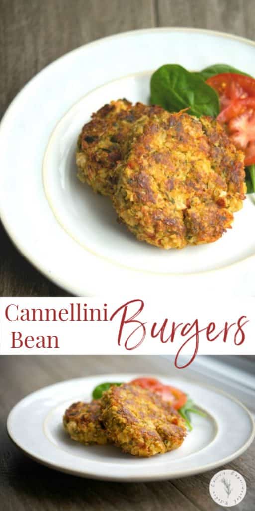  Italian Cannellini Bean Burgers made with oats, spinach, tomatoes, and mushrooms are a deliciously quick and easy weeknight meal. 