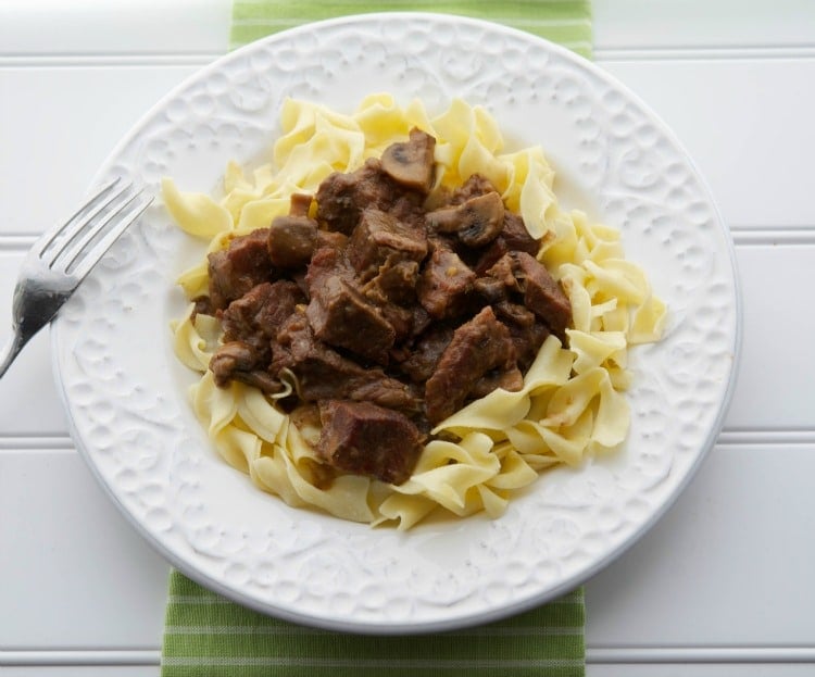 Madeira Beef Stew on plate