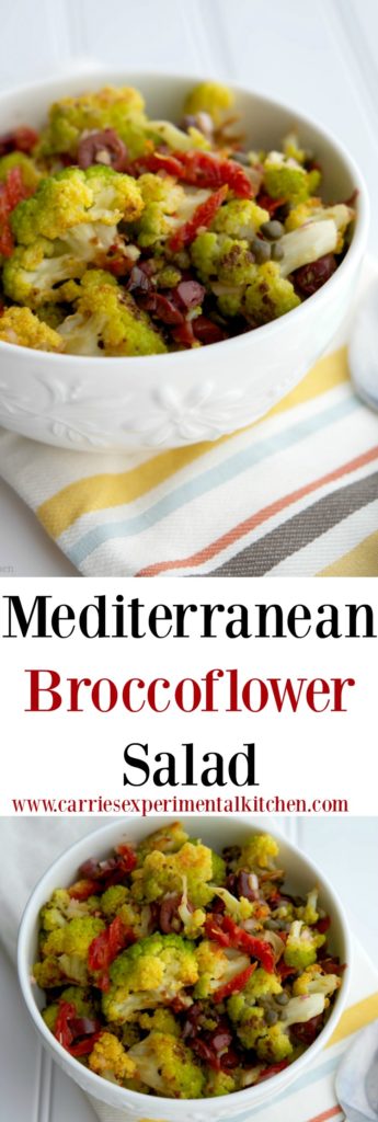 Mediterranean Broccoflower Salad collage