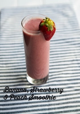 Banana Strawberry Peach Smoothie