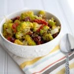 A bowl of broccoflower salad