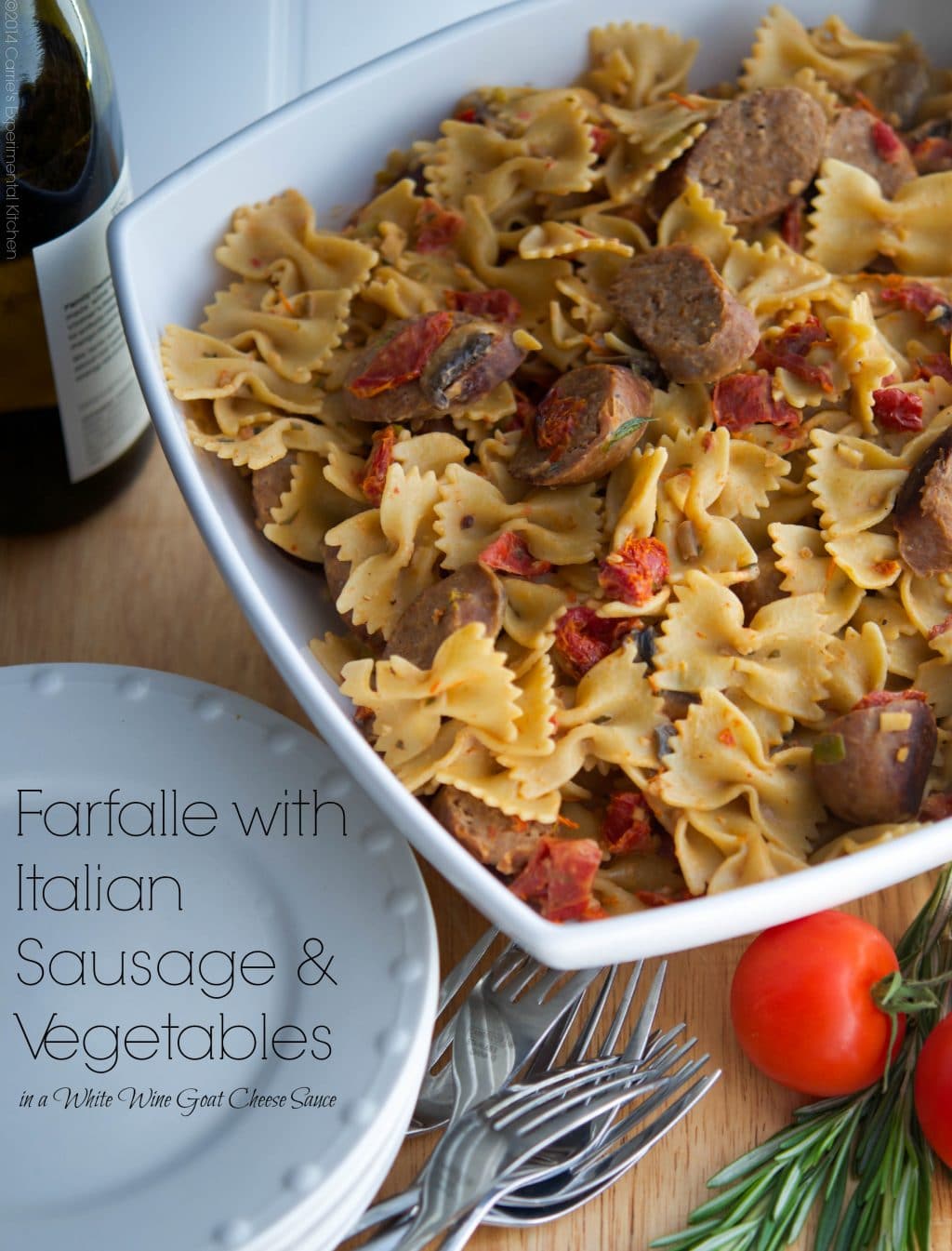 Farfalle with Italian Sausage &amp; Vegetables