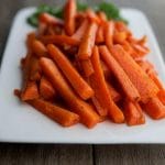 A pile of cinnamon carrots.