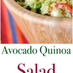  This healthy quinoa salad tossed with fresh avocado and tomatoes in a lime vinaigrette is light and delicious.